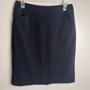 Worthington Petite Black Pencil Career Business Skirt Size 4P, EUC